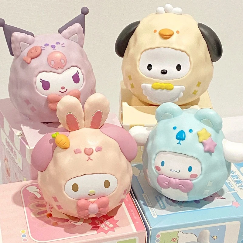 

Sanrio Bulbasaur Series глухая коробка семейное маленькое животное похвака Cinnamoroll Kuromi Melody милое украшение Kawaii игрушечная фигурка подарок