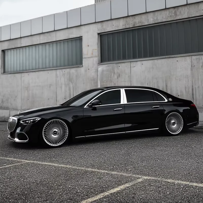 جنوط عجلات من سبائك الكروم المزورة المخصصة 5x120 5x114.3 5x112 15-26 بوصة لمرسيدس #3