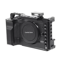 Full Cage for Canon EOS M6 ii Mark2 Camera Vlog Video Shoot Stabilizer Frame Rig 1/4 3/8 Arca-Swiss RRS for Monitor Holder Flash