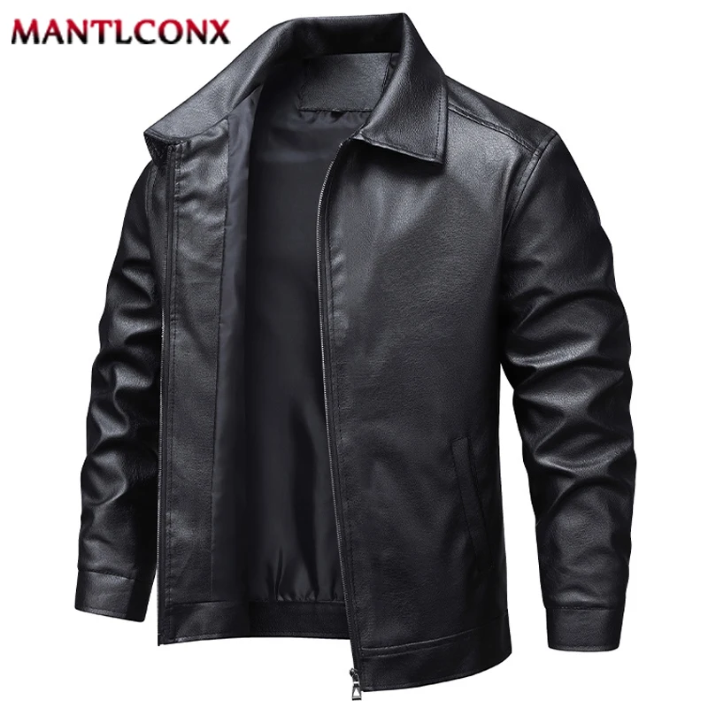 

New Autumn Winter Men's Leather Jacket Fashion Motorcycle Biker PU Leather Coat Men Warm Windbreak Outerwear Men's Jacket XL-3XL