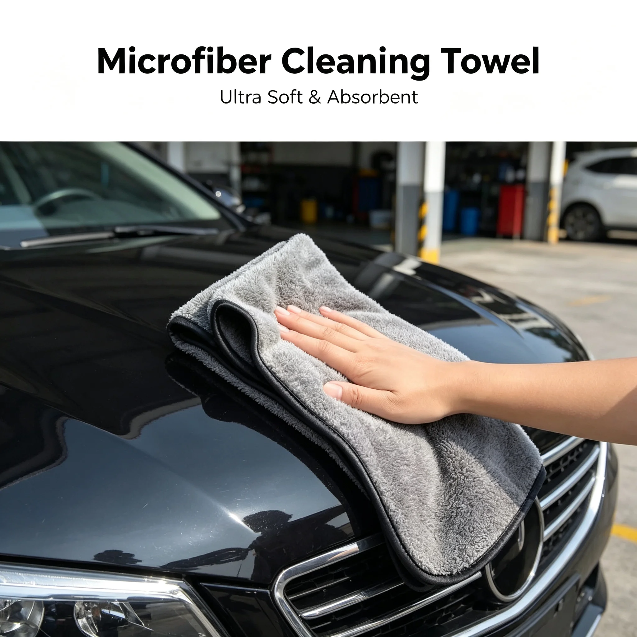 100x40cm Extra Soft Coral Fleece Car Towel High Water Absorption Fast Drying Auto Cleaning Cloth Car Wash Accessories