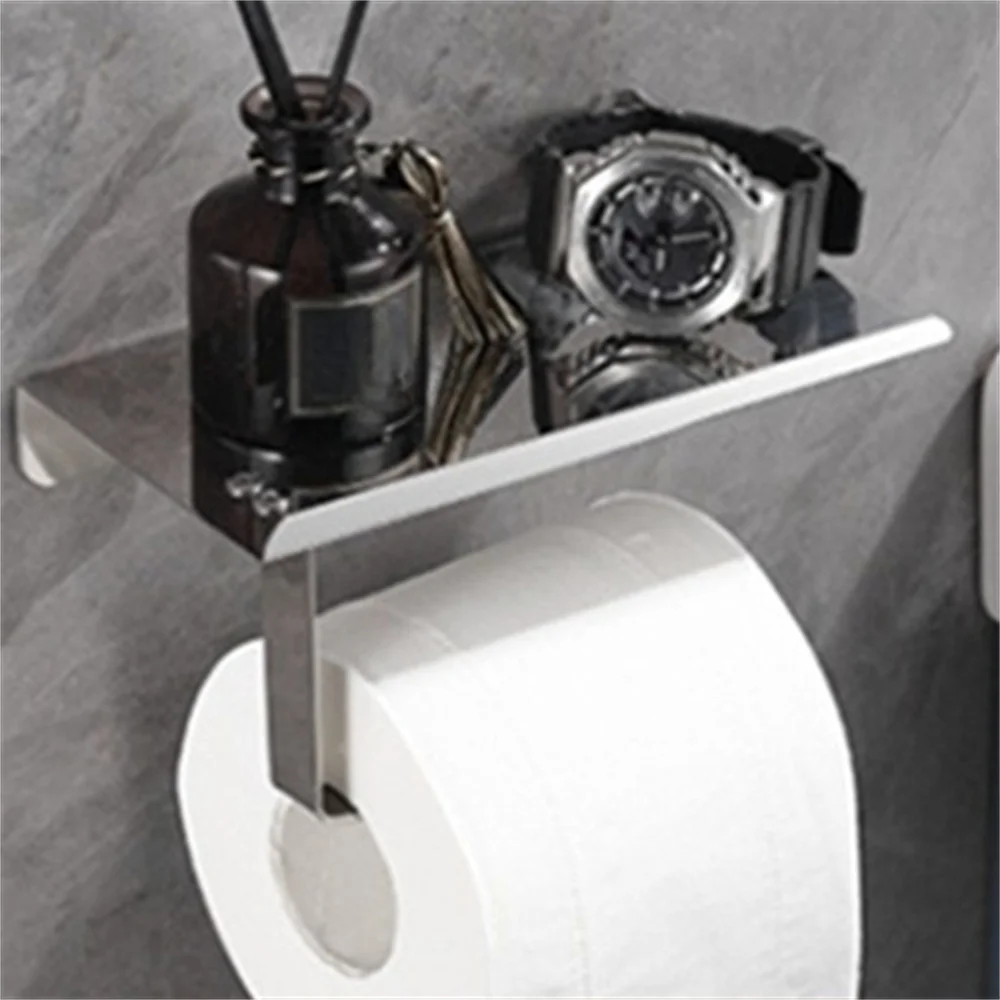 1 قطعة رف مناديل الحمام الحائط رف المناشف الورقية الحمام تخزين الرف المرحاض الحائط رف الهاتف الأنسجة صندوق ورف
