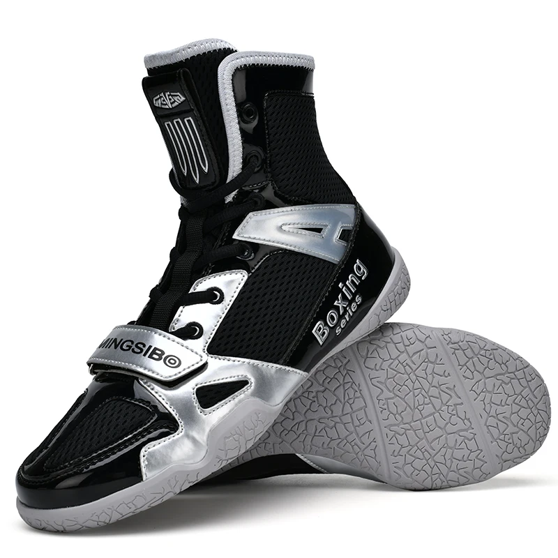New Boxing Shoes Breathable Mesh Sole Lightweight Training Sneakers for Kickboxing Wrestling Combat Sports weight-lift shoes