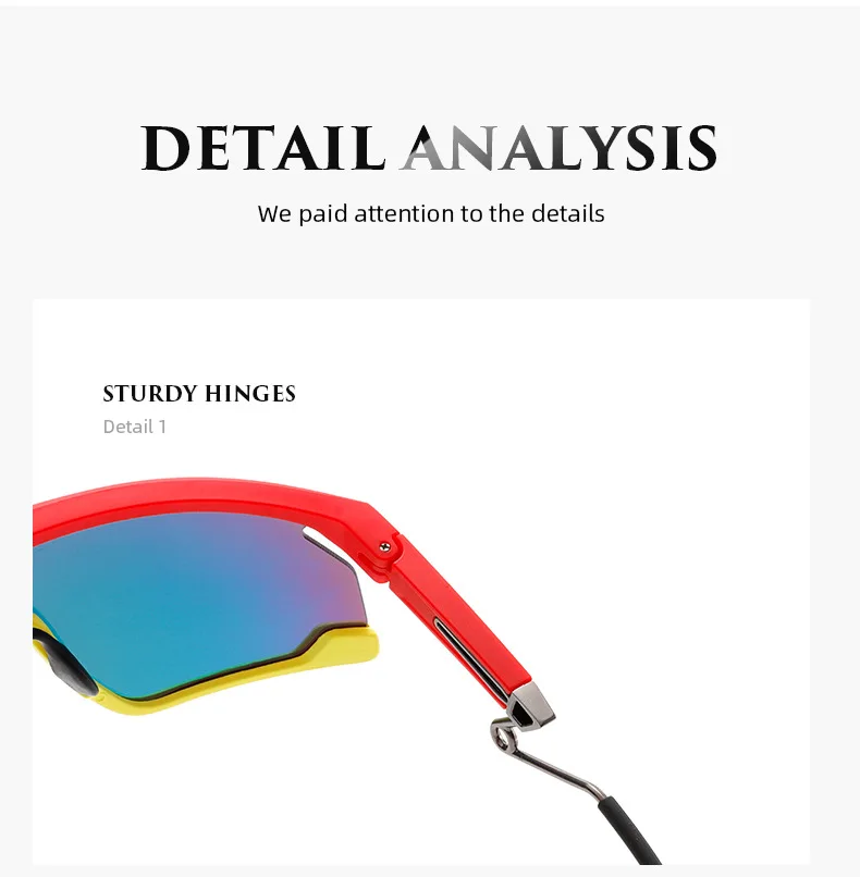 Neue Mann Frau Brille Bunte Berg Radfahren Sport Schutzbrille UV400 Mode Vielseitige Outdoor Unisex Radfahren Brillen – Detail 6