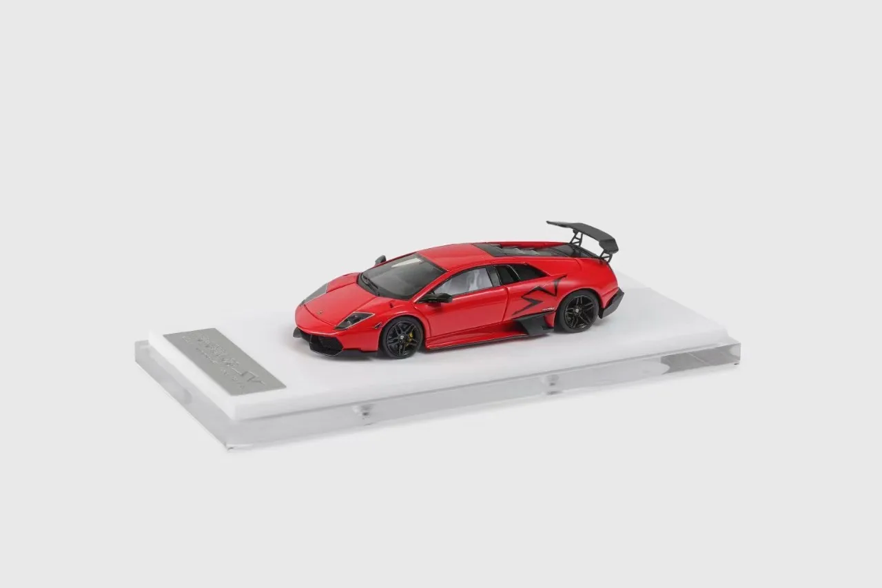 Cars' Lounge 1:64 Murcielago SV LP670 Andromeda Red limited edition of 99 resin simulated car model children's toy gift pieces