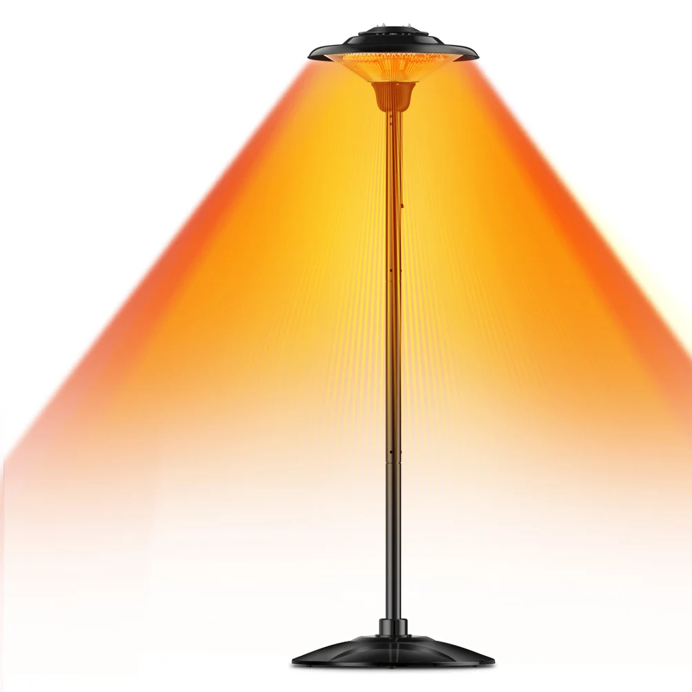 New Style Outdoor Patio Electric Heater Waterproof Fast Heating Space Warmer For Garden Backyard Balcony Commercial Cafe Use