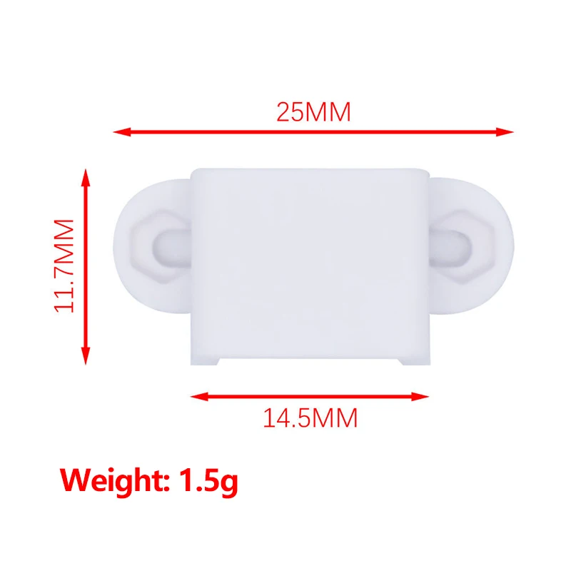 5PCS N20 Motor Mount Bracket White Plastic Fixed Holder with Screws Nuts for N20 DC Gear Motor DIY Robot Smart Car Chassis Parts