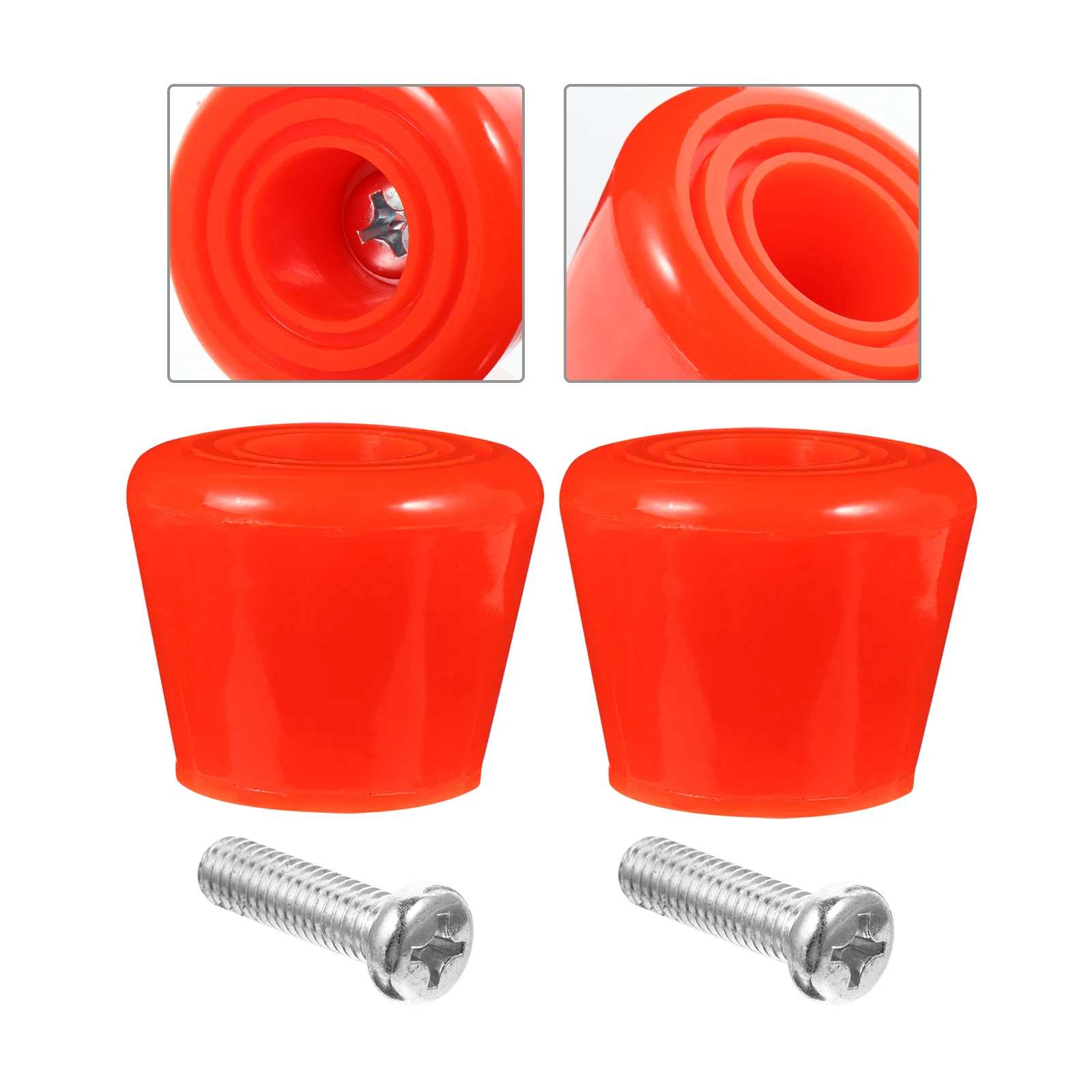 4 pçs cabeça de freio patins ferramentas freio pu liberação rápida durável antiderrapante estabilidade patins inline pára ferramenta exercício