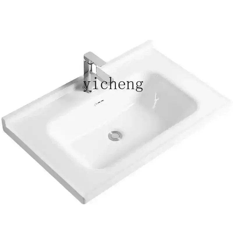 TQH integrated wash basin single  bathroom cabinet  universal toilet washbasin integrated countertop wash basin