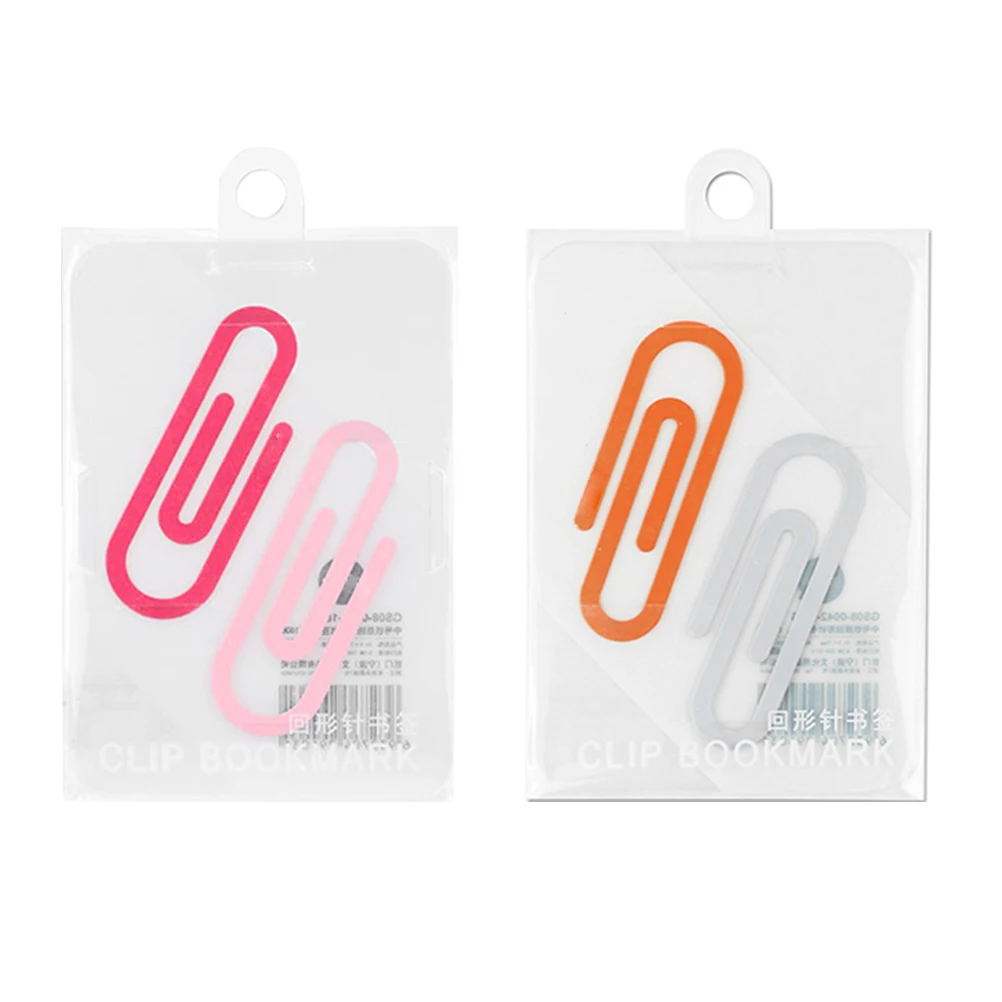 4 Pcs Clips Office Supplies Metal Bookmark Bookmarks Multi-function File Paper Lovely Students