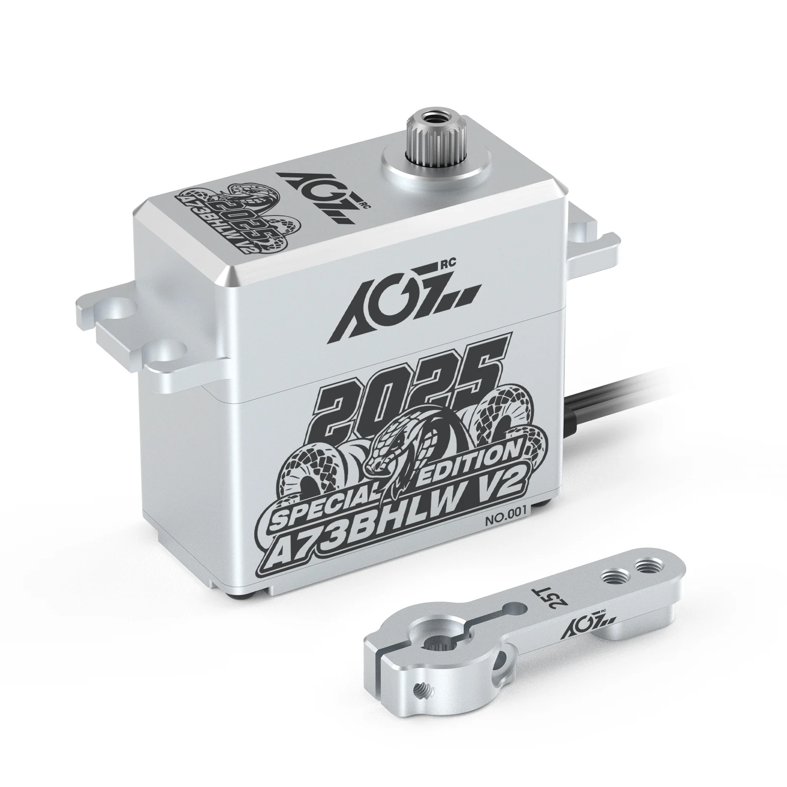 

AGFRC A73BHLW V2 2025 Special Edition HV 40kg 0.10Sec Superb Torque Brushless Waterproof Digital Servo For RC Models