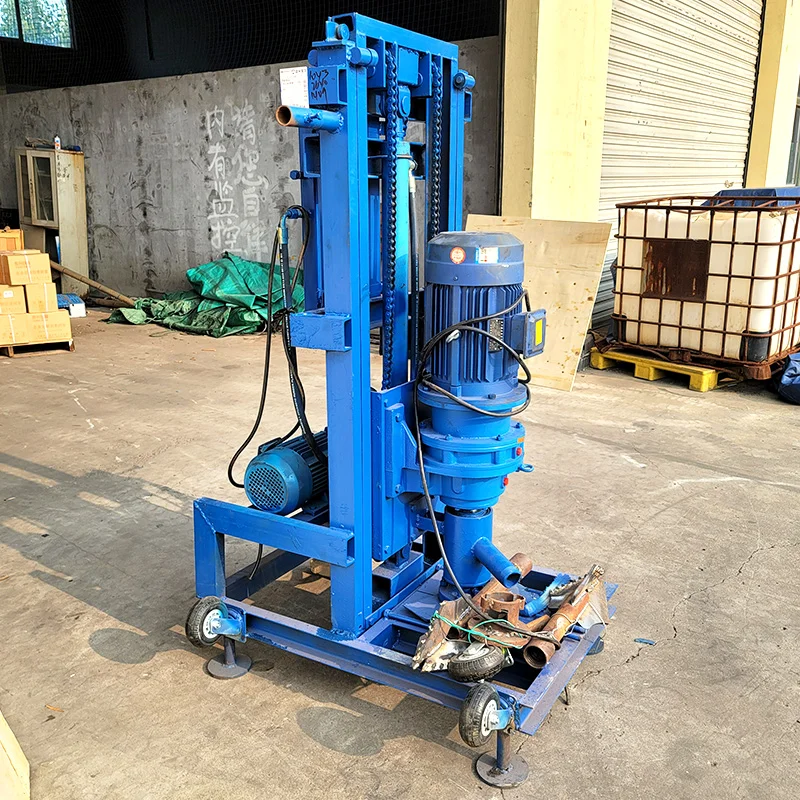 Customized Portable Hand Operated Water Rig 100M Depth Hydraulic Motor Compact Home Well Drill Tool Water Well Drilling Rig