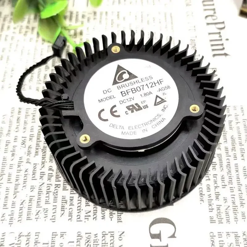 for Delta BFB0712HF DC 12V 1.80A Turbo Fan for GTX670 Graphics Card Enhanced Edition Cooling Blower Replacement
