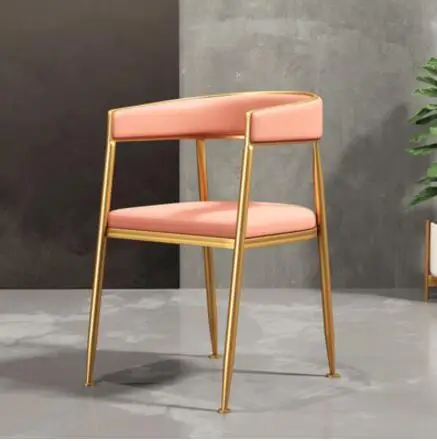 Light luxury air network red dining chair modern minimalist home back chair fashion personality bedroom creative desk chair