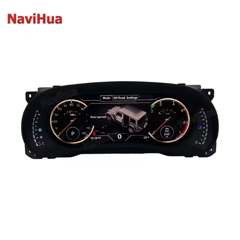 

For Jeep JL JK Wrangler Digital Cluster New Upgrade LCD Dashboard Speedometer Digital Cluster LINUX System Auto Meter