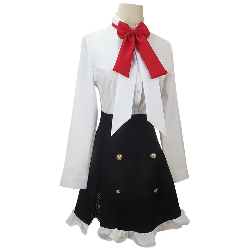 Komori Yui Cosplay Fantasia, Peruca, Jaqueta, Saia, Escola, Acessórios Uniformes, Natal, Carnaval, Conjunto Completo