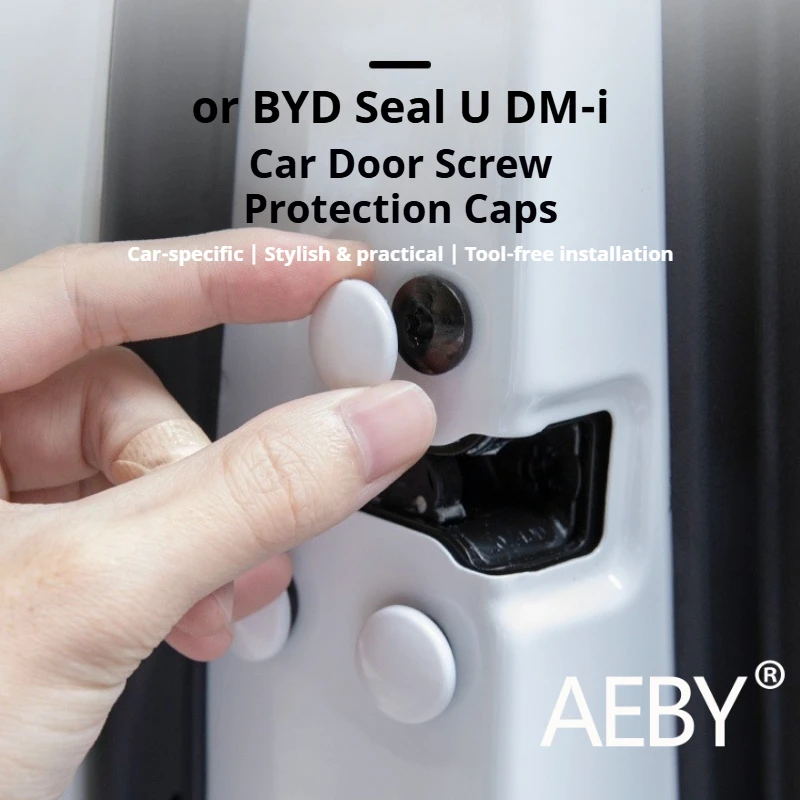 

AEBY For BYD Seal U DM-i 2020-2025 Door Screw Cover, Anti Dust Protective Cap, Anti Scratch Dust Proof Decoration Accessories
