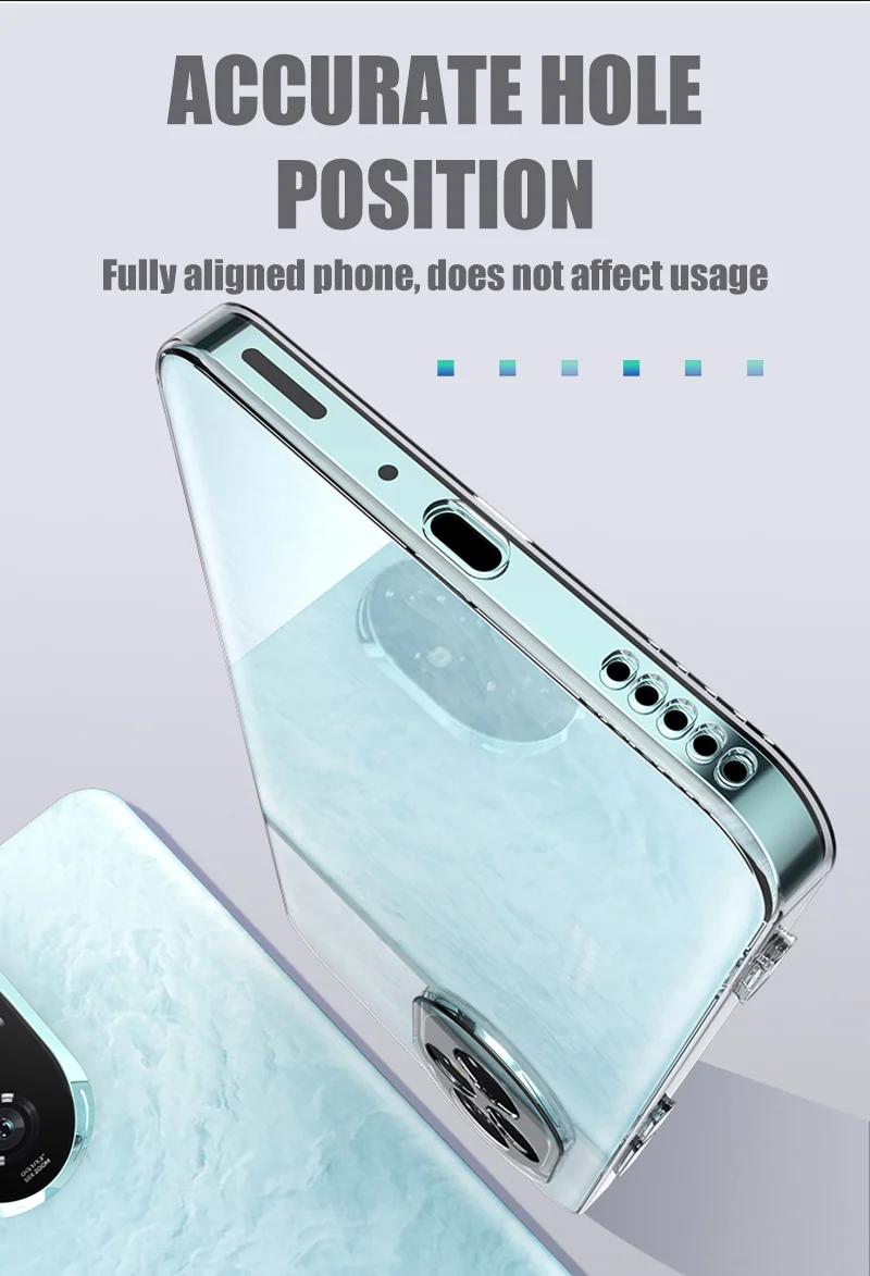 Shockproof Solid Color  Silicone Soft Case For Huawei Honor 200 Pro Crystal Clear back cover Ultra Thin TPU transparent Outer Ca