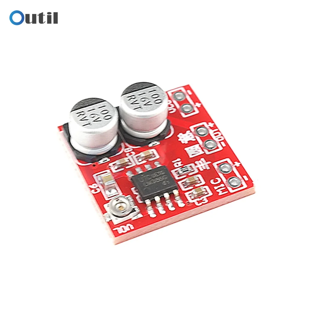 LM386 Electret Microfoon Versterker 4-12V Microfoon Pickup Module Kan Rijden Oortelefoon Mini Power Luidsprekers Met Volumeregeling