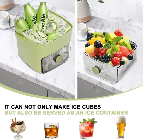 

48 Grid Ice Cube Mold Reusable Refrigerator Ice Maker One-touch Easy Release Homemade Ice Cube Tray Mold Home Ice Making Tool