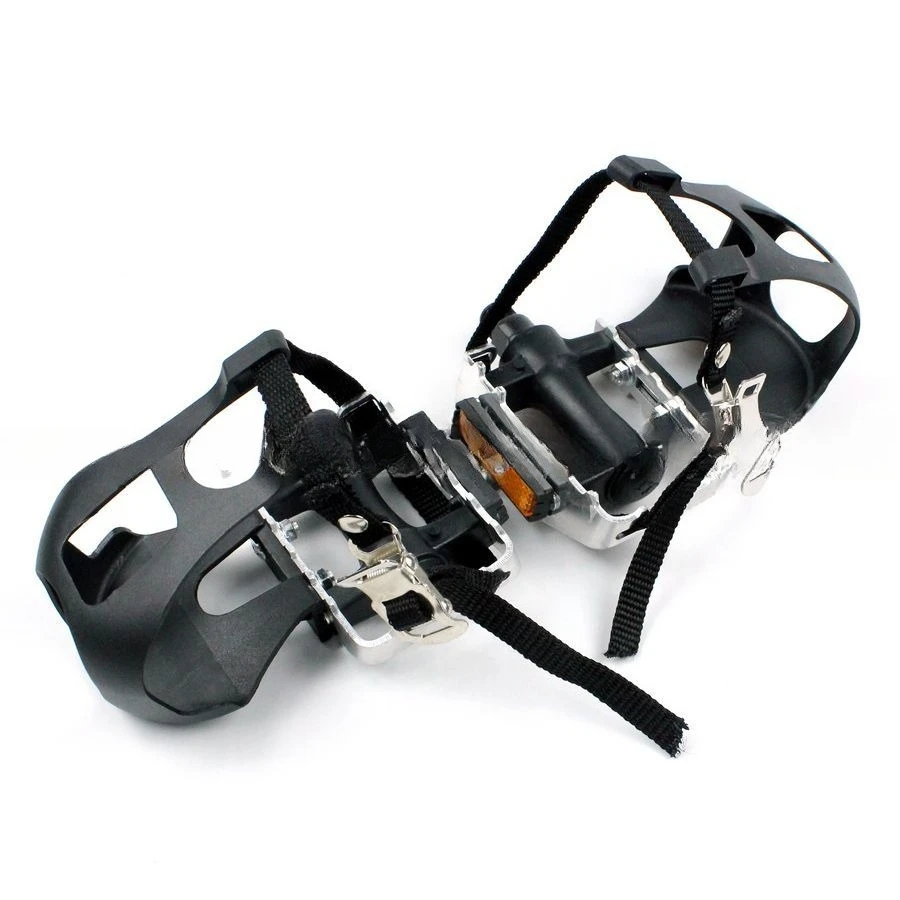 Bicycle with dog mouth pedal board riding mountain bike pedal pedal strap dead fly strap nylon accessories