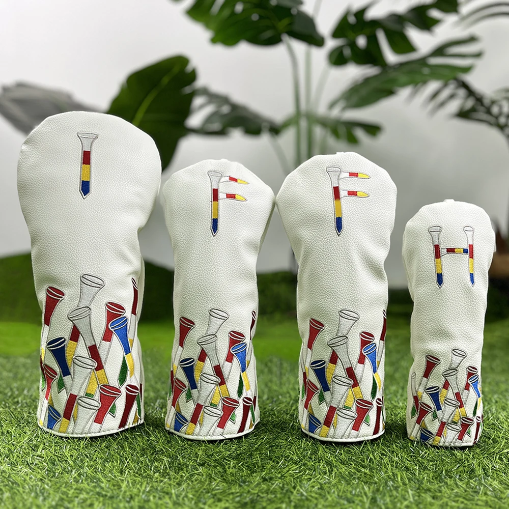 

Чехол для гольф-клуба, аксессуары для гольфа, красочный дизайн с гвоздями, пыленепроницаемый и прочный чехол на голову клюшки, защитная головка мяча