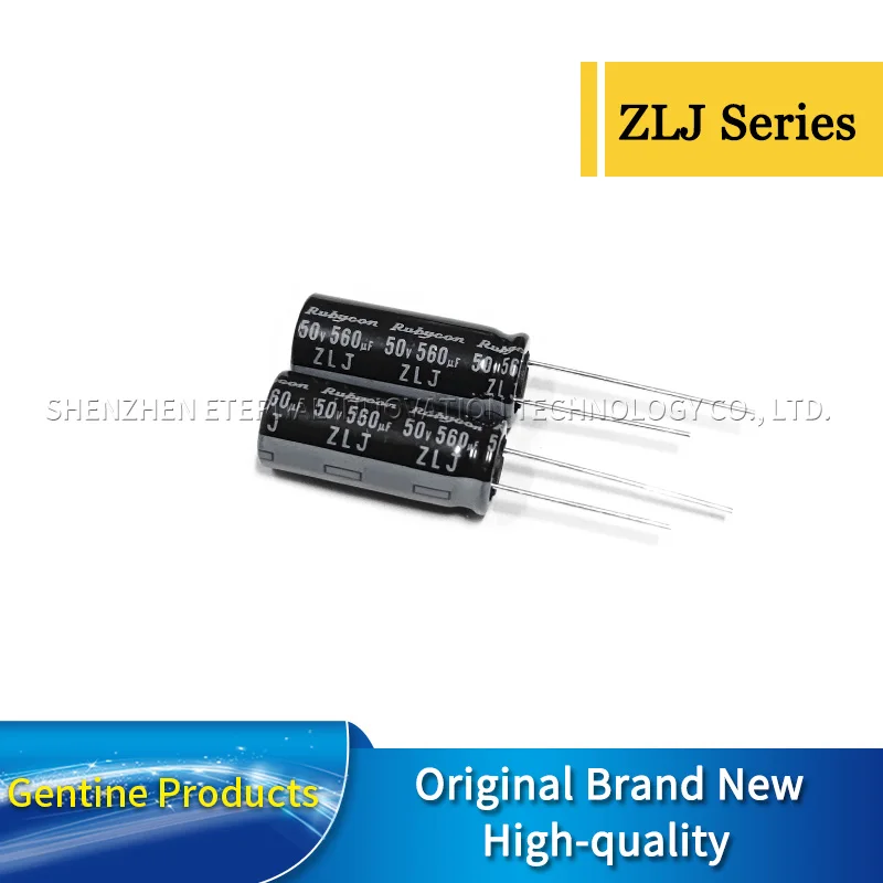 10pcs 50V560UF ZLJ 10X25 Rubycon 50ZLJ560M10X25 Original Aluminum Electrolytic Capacitors Long Life Low impedance in stocks