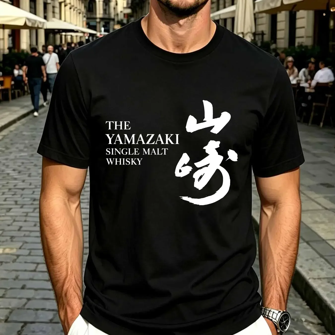 washed T Shirt Yamazaki Whisky Japan Alcohol Cocktail Hibiki Suntory Black Size S To 5X vintage Washed streetwear Comfortable