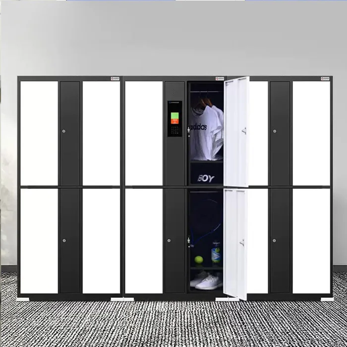 Smart Electronic Employee Locker, With Facial Recognition Password Lock, Waterproof And Environmentally Friendly Wardrobe Set