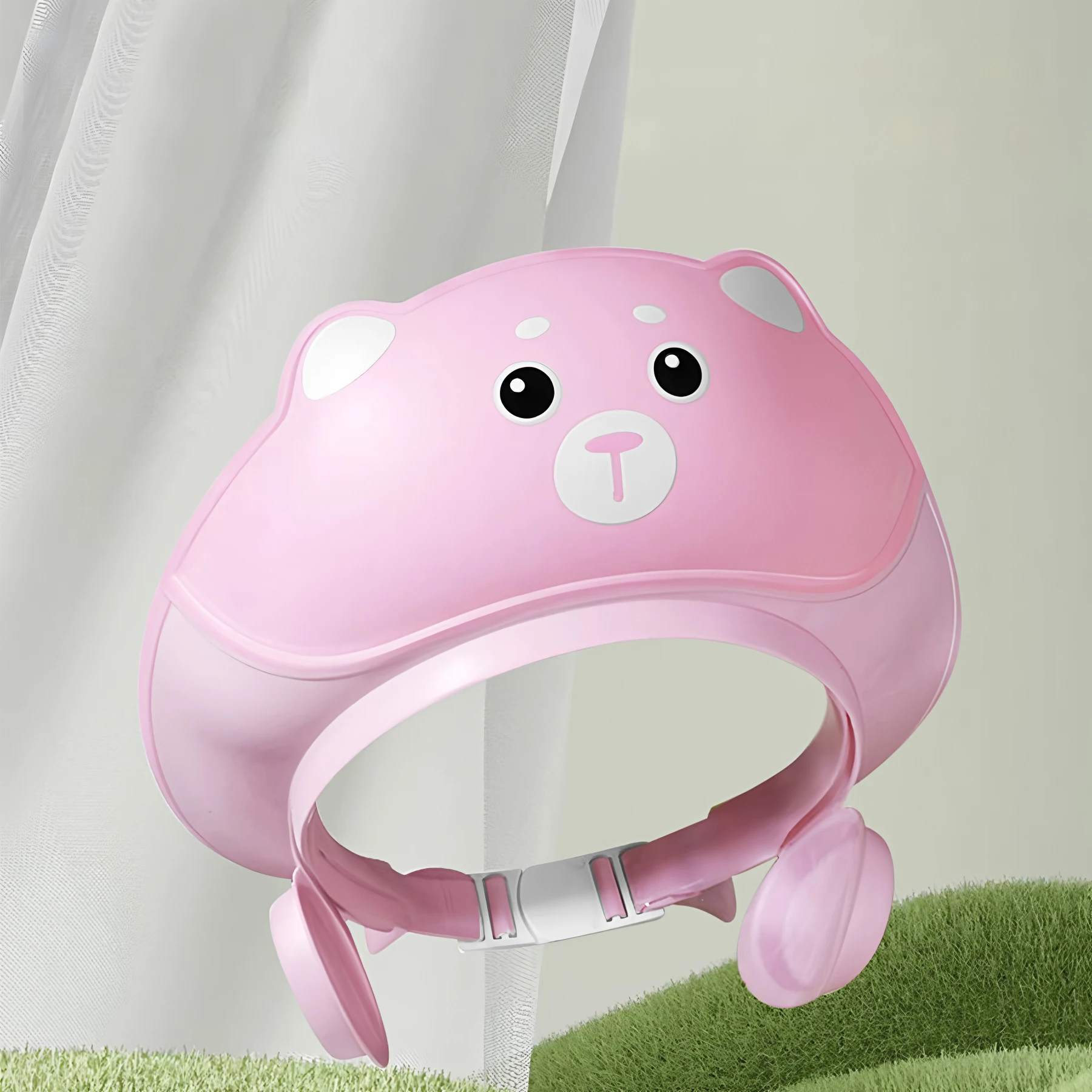 مجموعة واحدة من قبعة شامبو الأطفال، قطعة أثرية لشامبو الأطفال بحجم قابل للتعديل، مع كوب شامبو، شامبو للأطفال، حماية الأذن وحماية العين، قبعة استحمام للأطفال مقاومة للماء، هدية مثالية لاستحمام الطفل.