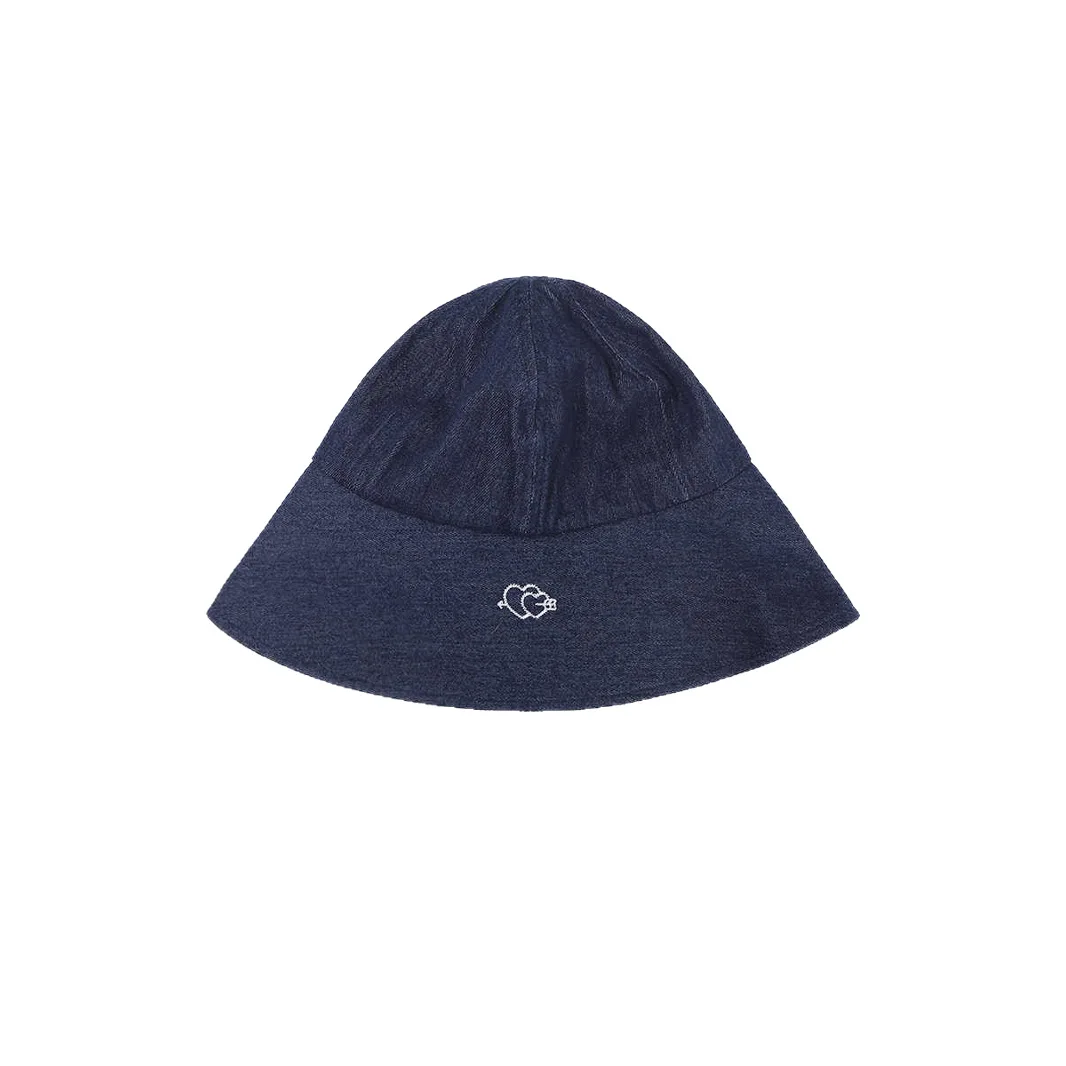 Ladies' Bucket Hats Korean New Cute Sweet Letter Embroidered Kawaii Casual Cowboy Bucket Hats Large Brim Sunshade Hats For Girl