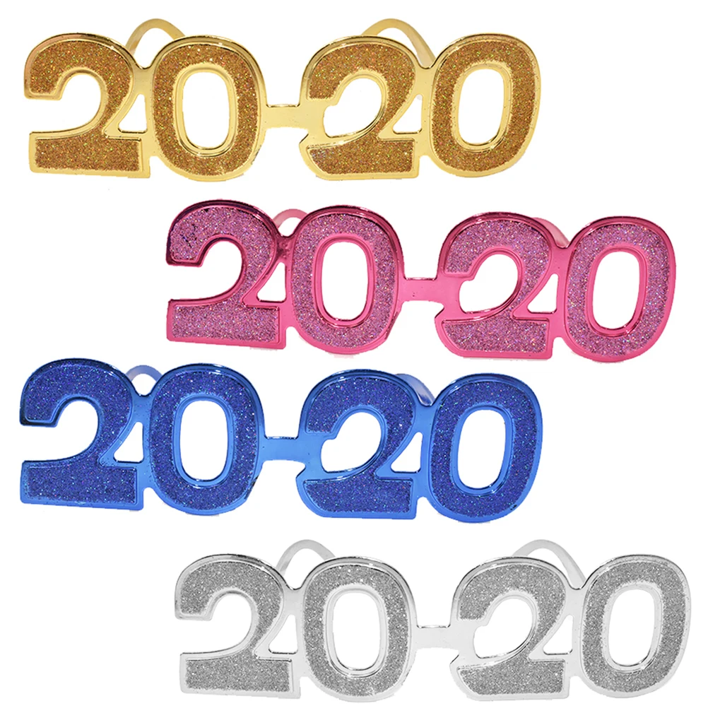 

2 Pcs Party Glasses Graduation Favors New Years Accessories Photo Frame Sunglasses