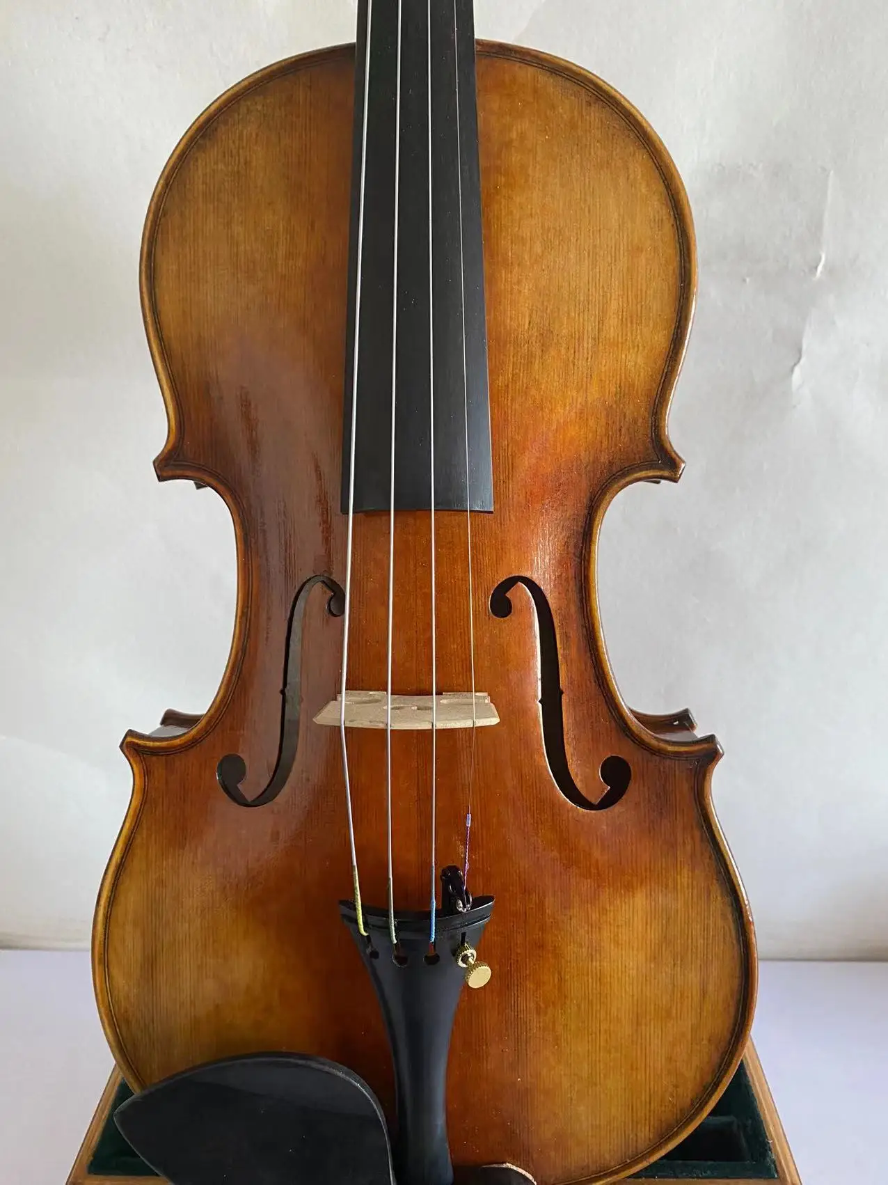 4/4 violin Stradi Model 1716 flamed maple back spruce top hand carved