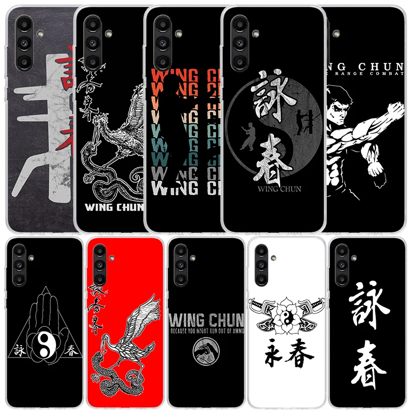 Wing Chun Kung Fu Phone Case For Samsung Galaxy A55 A54 A52 A53 A15 A14 A12 A13 A25 A24 A22 A23 A35 A34 A32 A33 A04S A02S A03S