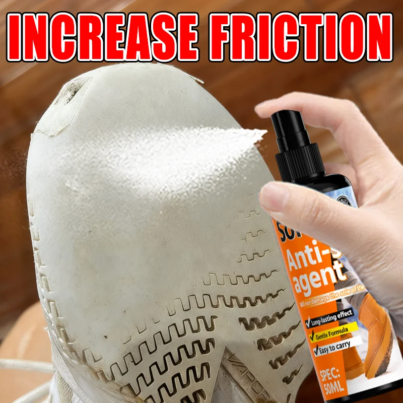 KJM Anti-Slip Shoe Grip 50ML Enhancer Winter Traction Solution Easy Apply Long-Lasting Anti-Slip Sole Spray for Shoes