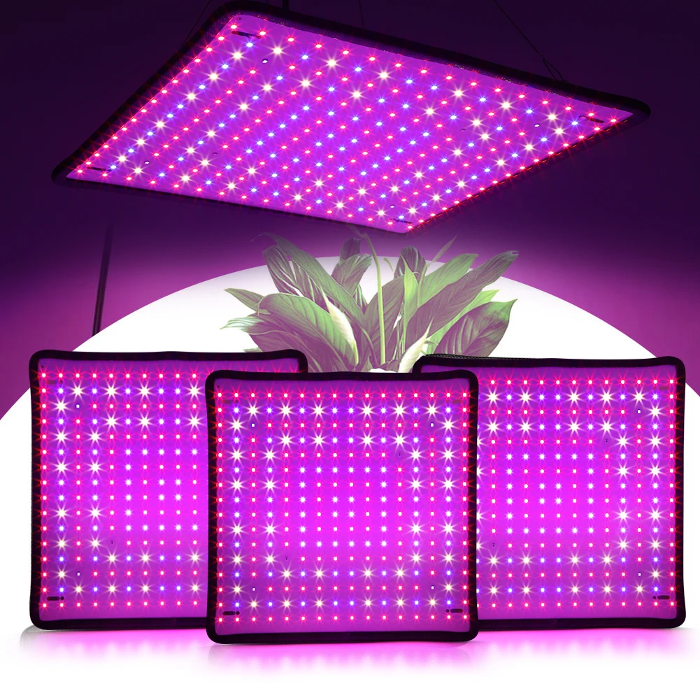 

45W LED Plant Lamp with Hooks Full Spectrum Plant Lamp Red + Blue + White 256 LED Grow Lamp for Indoor Plants Vegetables Flower