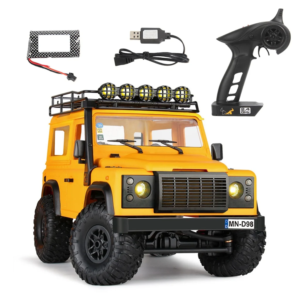 

For 1:12 Scale MN Model RTR Version WPL RC Car 2.4G 4WD Mn98 RC Rock Crawler D90 Defender Remote Control Truck Toys,1 A