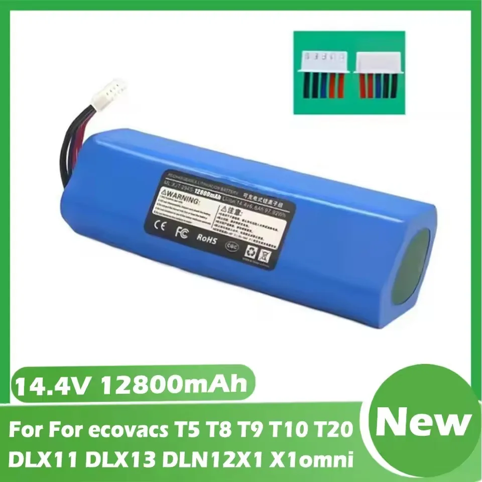2026 12800mAh Battery Replacement For ecovacs T5 T8 T9 T10 T20 DLX11 DLX13 DLN12 X1 X1omni X1 Deebot Ozmo Sweeping robot battery