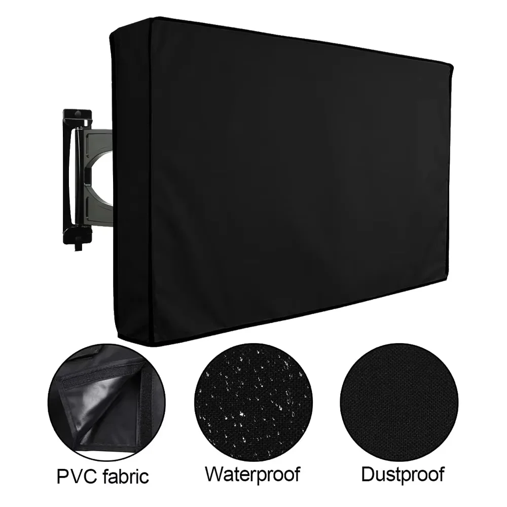 All Weather Dustproof Outdoor Tv Screen Protector Garden Patio Cover Waterproof Dustproof Sunproof All Inclusive Tv Cover