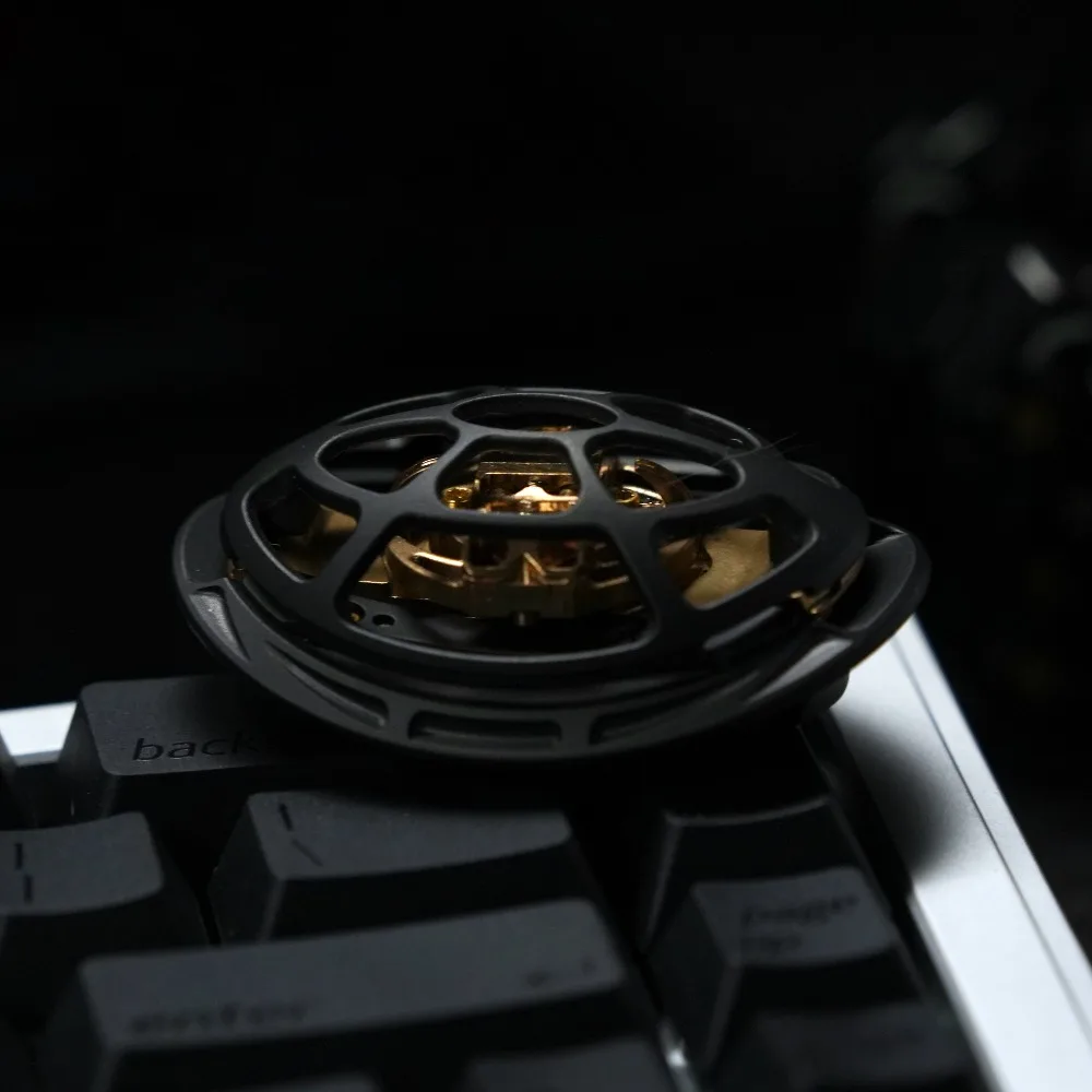 NEW EDC Xuanjia Metal Egg Pusher Mechanical Linkage Fingertip Card Pushing Desktop Decompression Toy