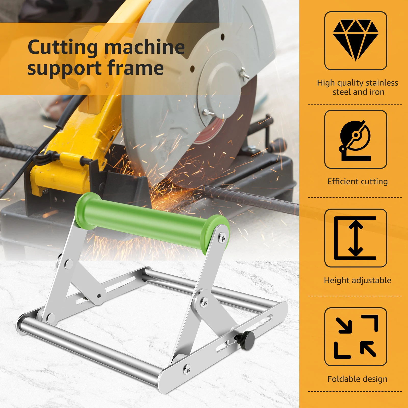 5PCS Cutting Machine Support Adjustable Height Frame Material Support Bracket For Cutting Machine Cutting Lift 1.77-5.12inch