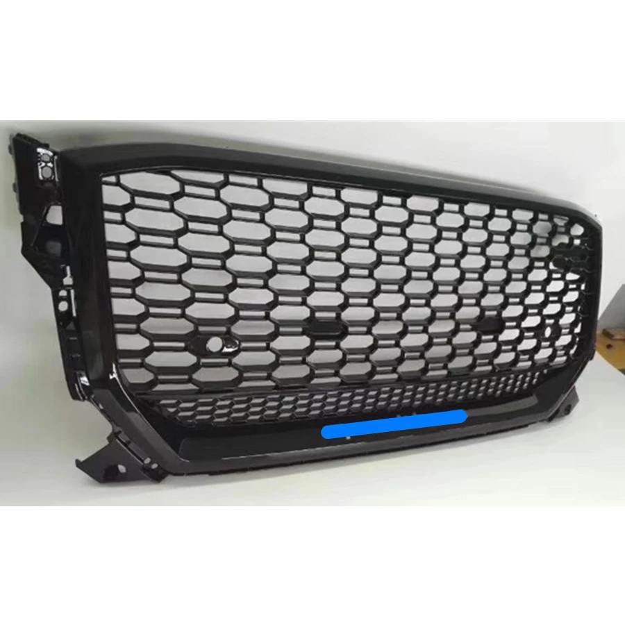 

Pop For RSQ2 Style Front Sport Hex Mesh Honeycomb Hood Grill Gloss Black For Audi Q2/SQ2 2017 2018 2019
