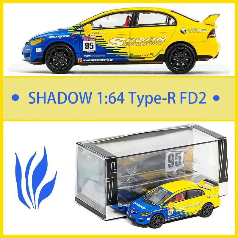 

SHADOW Diecast 1:64 Scale Type-R FD2 Alloy Car Model Static Collection Decorated Holiday Gifts Toys