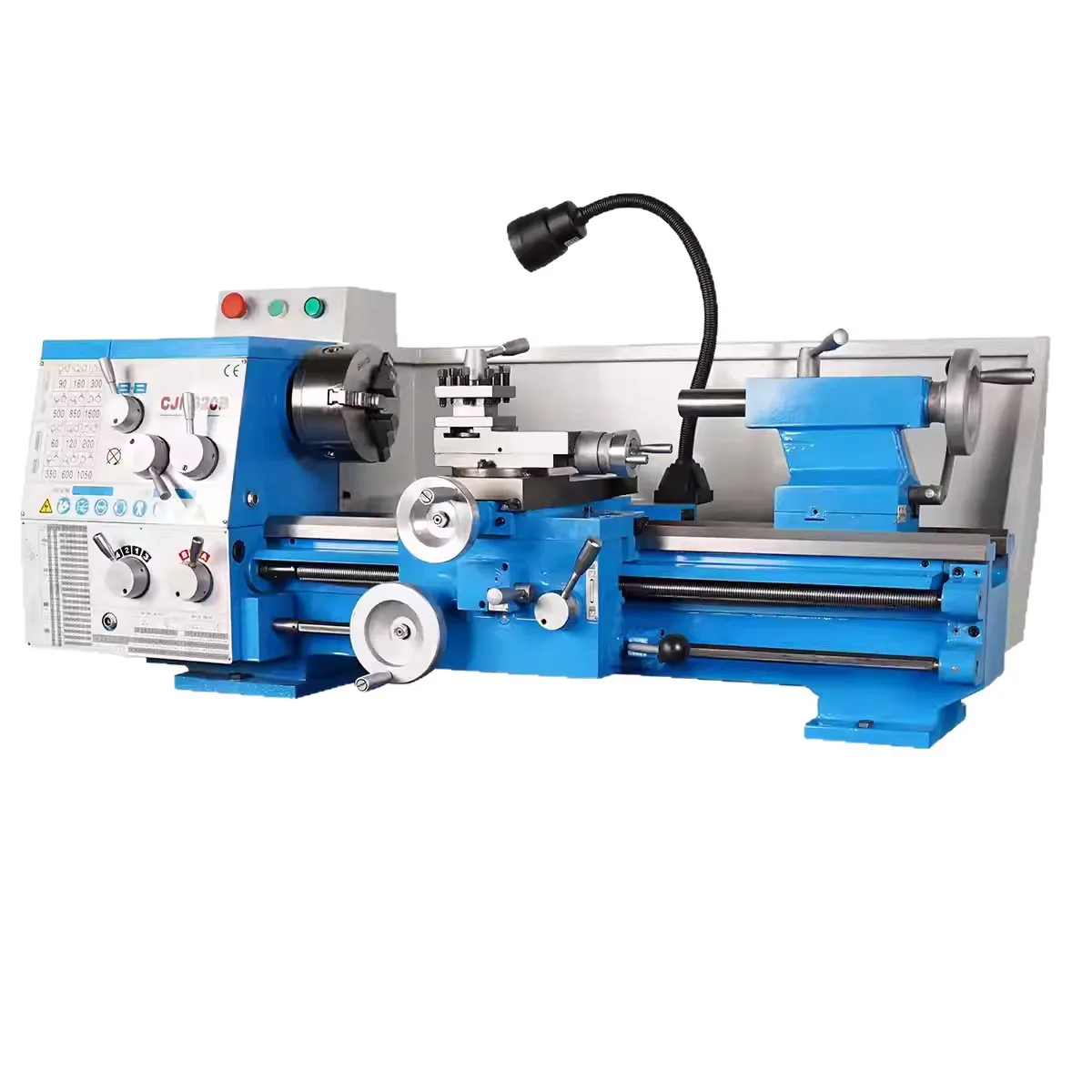 CJM320B Mini Lathe Machine for Metal Stainless Steel Processing 220V 380V 1.1KW 1600R/MIN American Small Lathes Manual Lathe