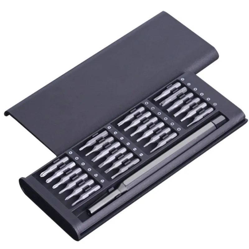 Magnetic Screwdriver 25 In 1 Kit Bits Pocket  Plastic/Aluminum Handle Precision Disassembly For Computer PC Phone Repair Tool