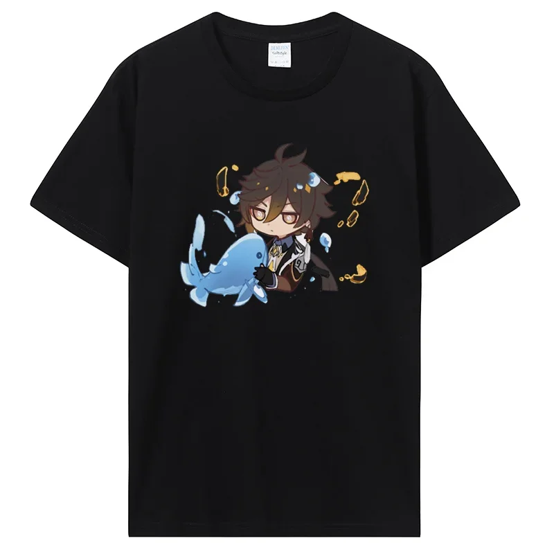 

Genshin Impact T-shirt Xiao Kaedehara Kazuha Hu Tao T-shirt for Women Hot Game Short Sleeve T-shirt Graphic Tees Clothing Y2k