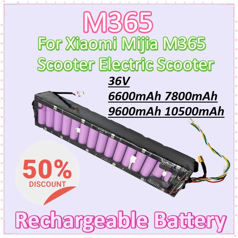 

36V 6600-10050mAh Li-ion Rechargeable Battery for Xiaomi Mijia M365 Scooter Electric Scooter Waterproof Bluetooth Communication