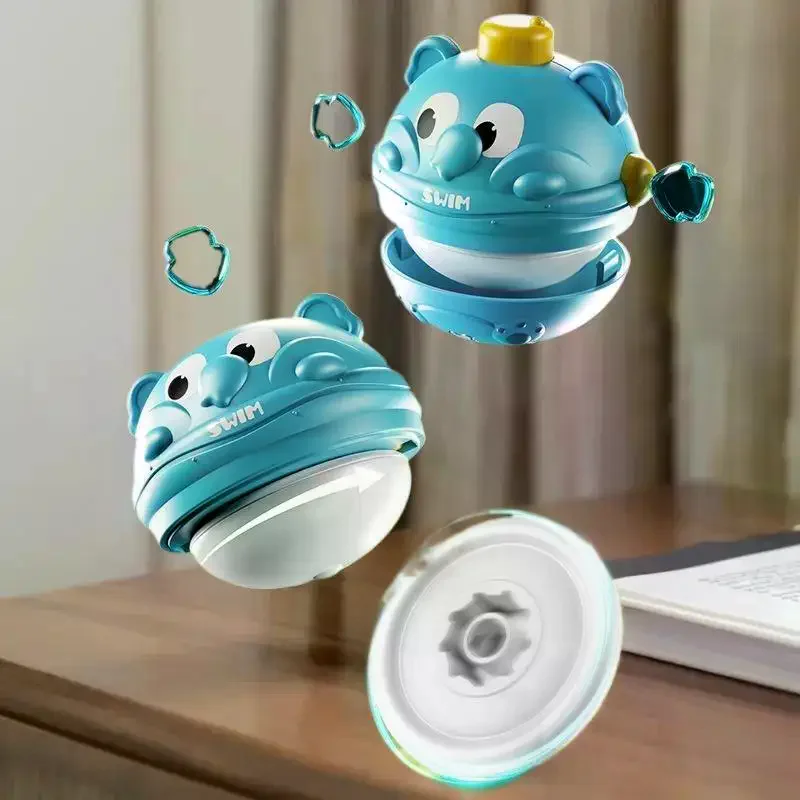 ของเล่นหมุนได้รูปสัตว์การ์ตูนหลากสี ฝึกการประสานงานระหว่างมือและตา ของเล่นพลาสติกสำหรับเด็กเล่นและกิจกรรมครอบครัว