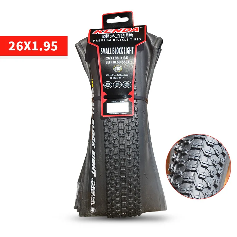 Kenda Mountain Bicycle Foldable Tire K1047 26x1.95/2.1/2.35、27.5x1.95/2.1、29x1.95/2.1 Block MTB Parts for MTB Bike Tires