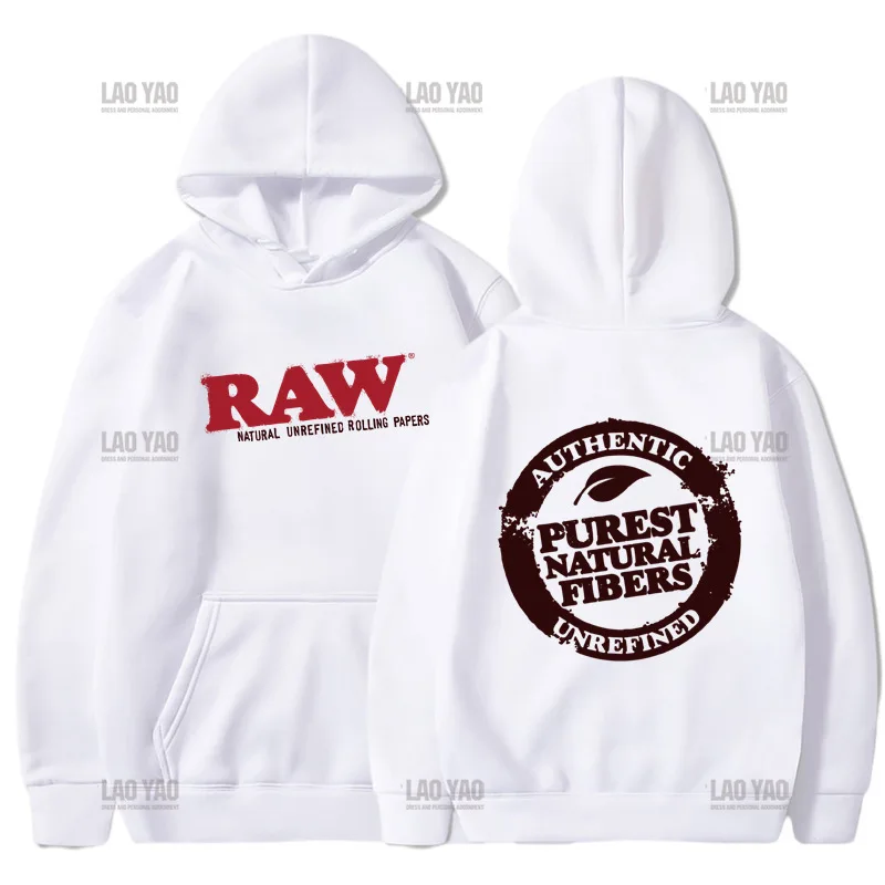 

Man's RAW Hoodies Fashion Sweatshirt Warmth Comfort Hooded Harajuku Hip Hop High Street Punk Pullover Women‘s Autumn Hoodie